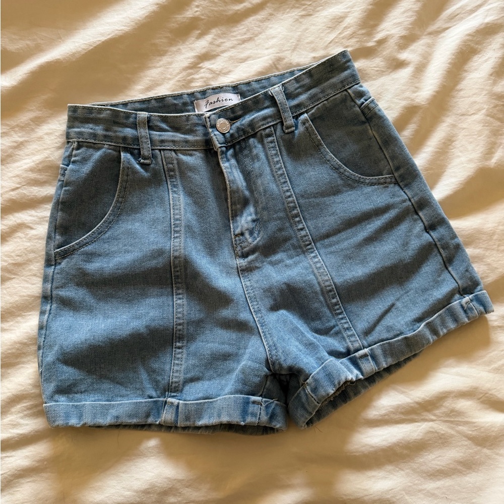 High Waisted Denim Shorts